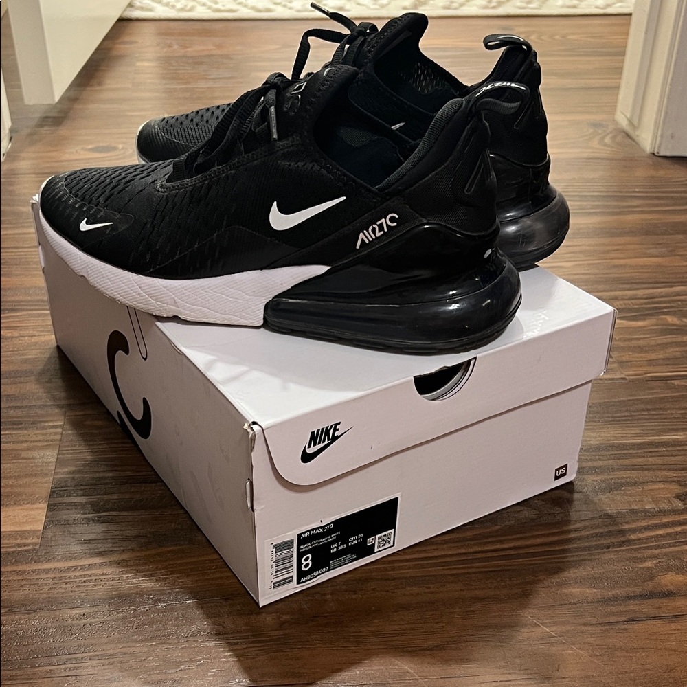 Nike Air Max 270 Black White Men's Sneakers